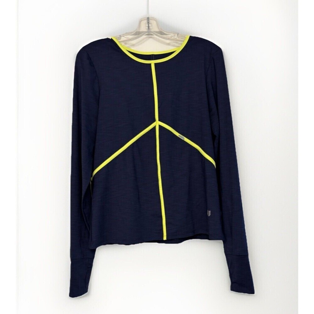 Eleven by Venus  Fitness Top Long Sleeve Blue Women’s Size Large Activewear